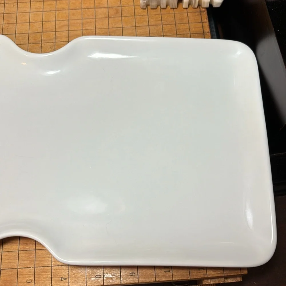 Pier 1 White Porcelain Serving Tray 14.75”Lx7.5”Wx7/8”H EUC Meat Cheese - Picture 4 of 12